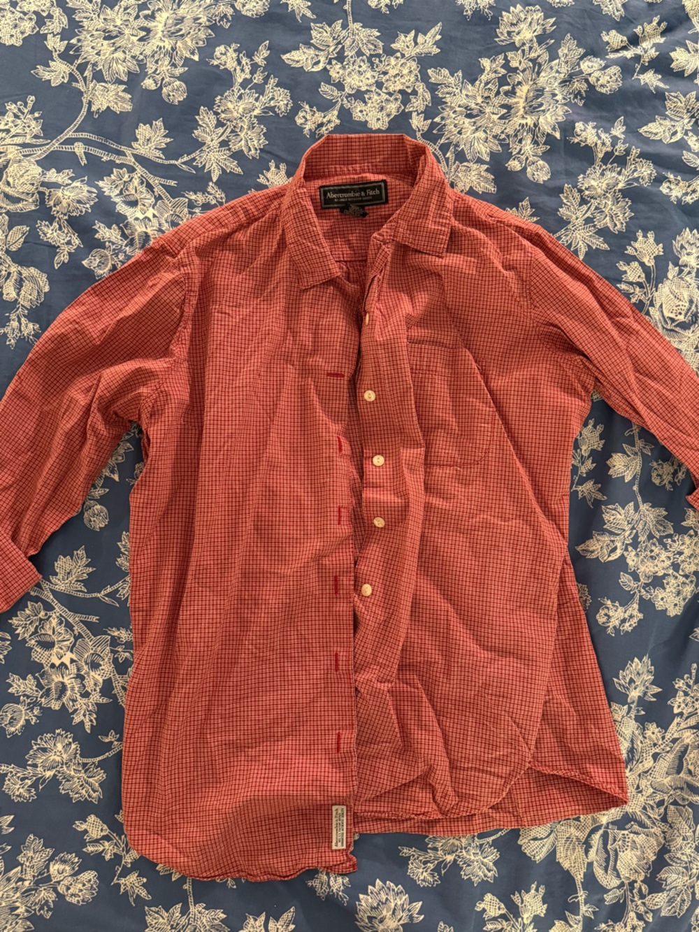 Vintage Abercrombie & Fitch Red Check Button-Down Shirt